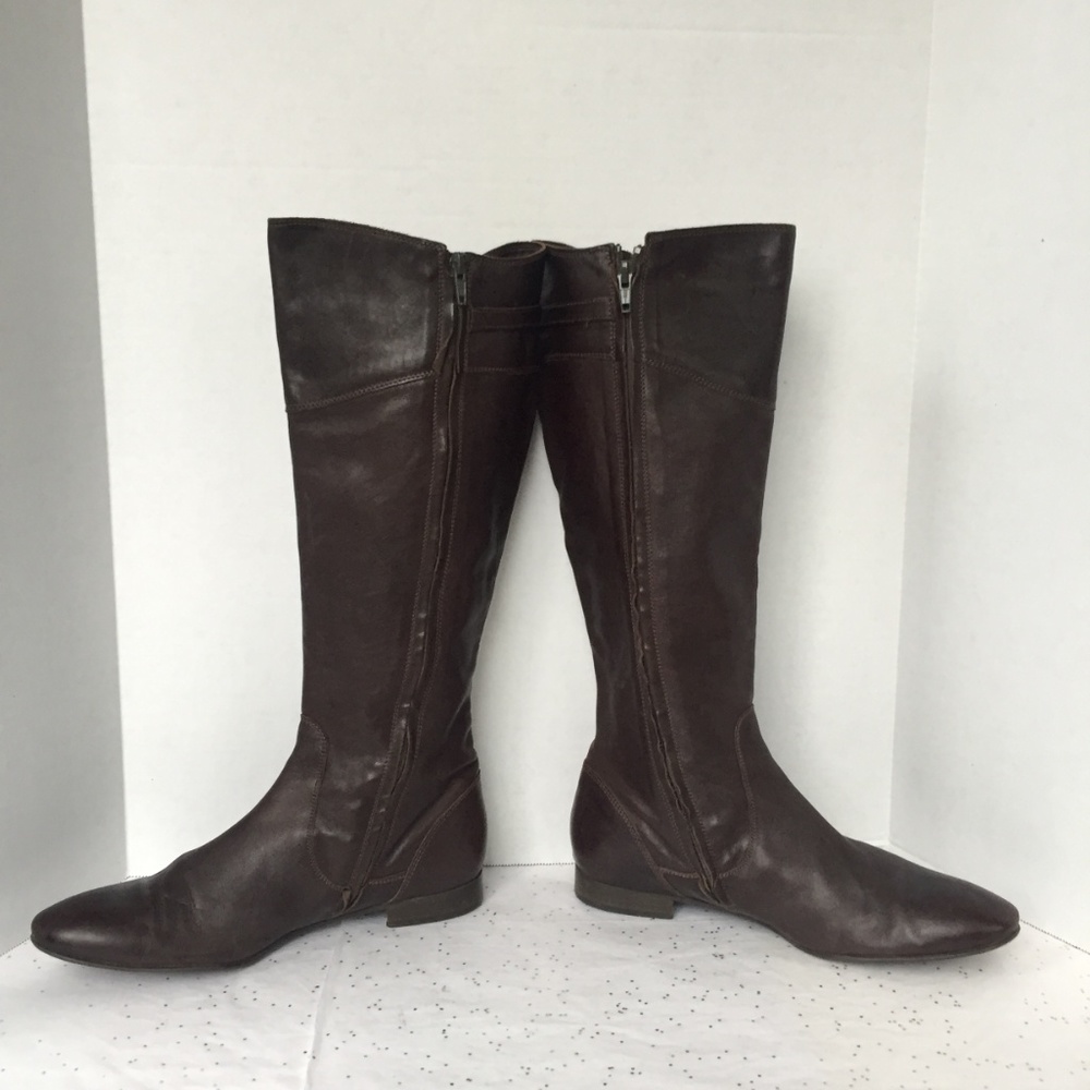 J. Crew Collection Brown Leather Riding Boot - 8M - Picture 6 of 8